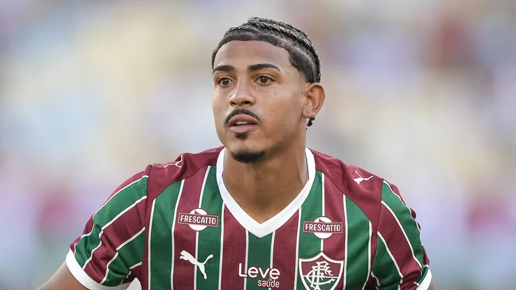 John Kennedy jogador do Fluminense durante partida contra o Athletico-PR no estadio Maracana pelo campeonato Brasileiro A 2026.