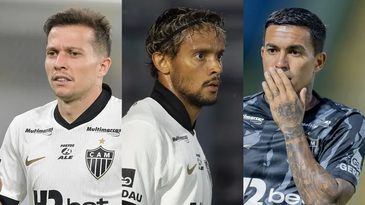 Jogadores que podem ser negociados pelo Atlético. Foto: Anderson Romão/Thiago Ribeiro/Liamara Polli/AGIF
