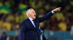 Carlo Ancelotti durante partida entre Brasil x Chile