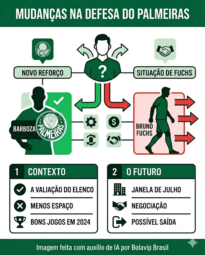 Infográfico - Foto: gerada com auxílio de IA pelo Bolavip Brasil.