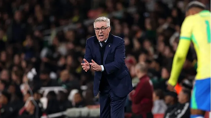 Ancelotti na Seleção Brasileira. Foto; Ryan Pierse/Getty Images