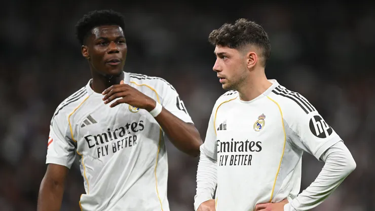 Valverde e Tchouaméni se desentenderam no CT do Real nesta 5ª e uruguaio precisou ir ao hospital - Foto: Denis Doyle/Getty Images