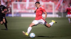 Allex jogador do Internacional durante partida contra o Mirassol no estadio Beira-Rio pelo campeonato Brasileiro A 2026. Foto: Maxi Franzoi/AGIF