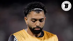 Gabigol jogador do Santos durante partida pela Sul-Americana
