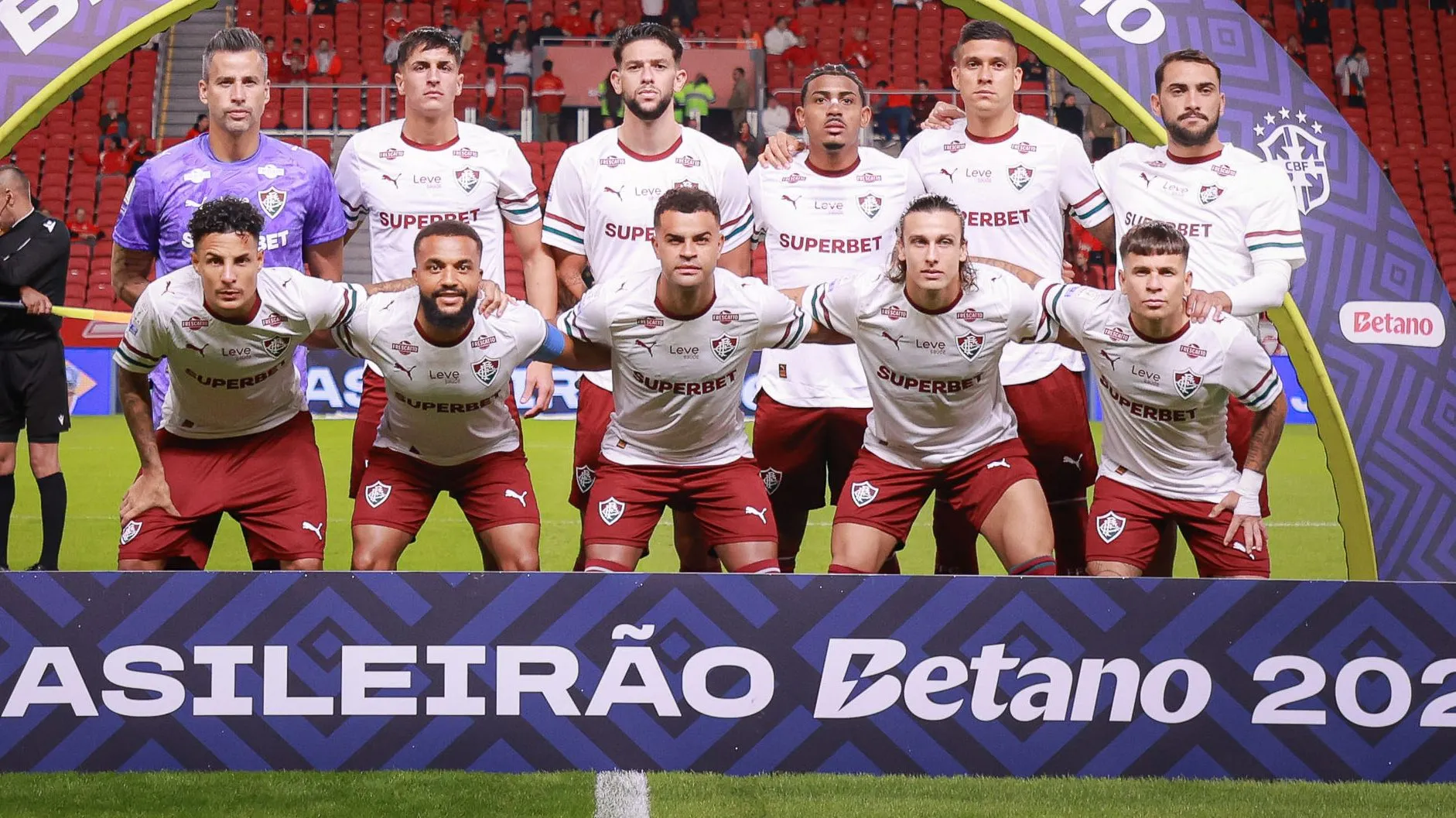 Elenco do Fluminense. Foto: Maxi Franzoi/AGIF