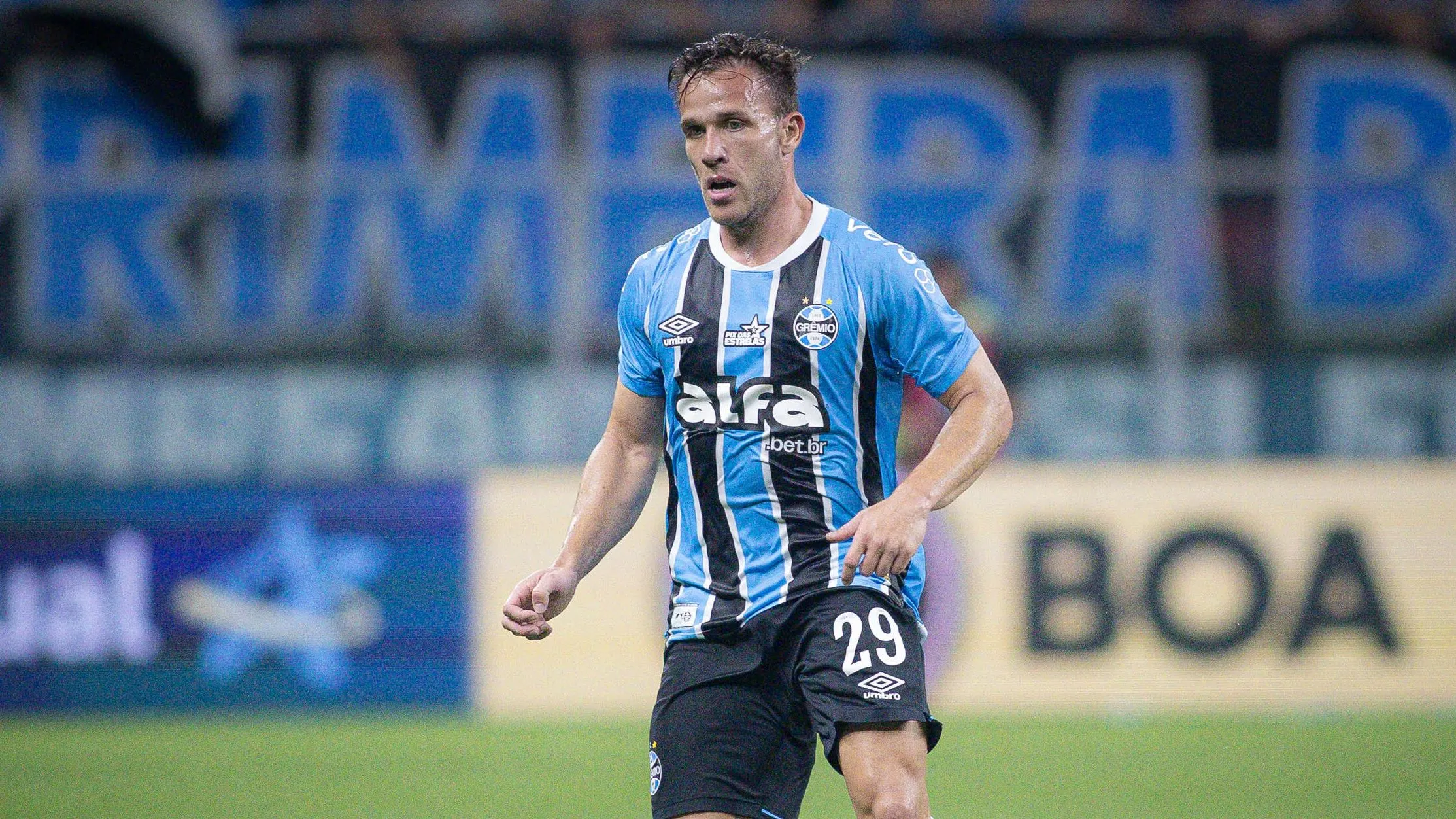 Arthur no Grêmio. Foto: Maxi Franzoi/AGIF