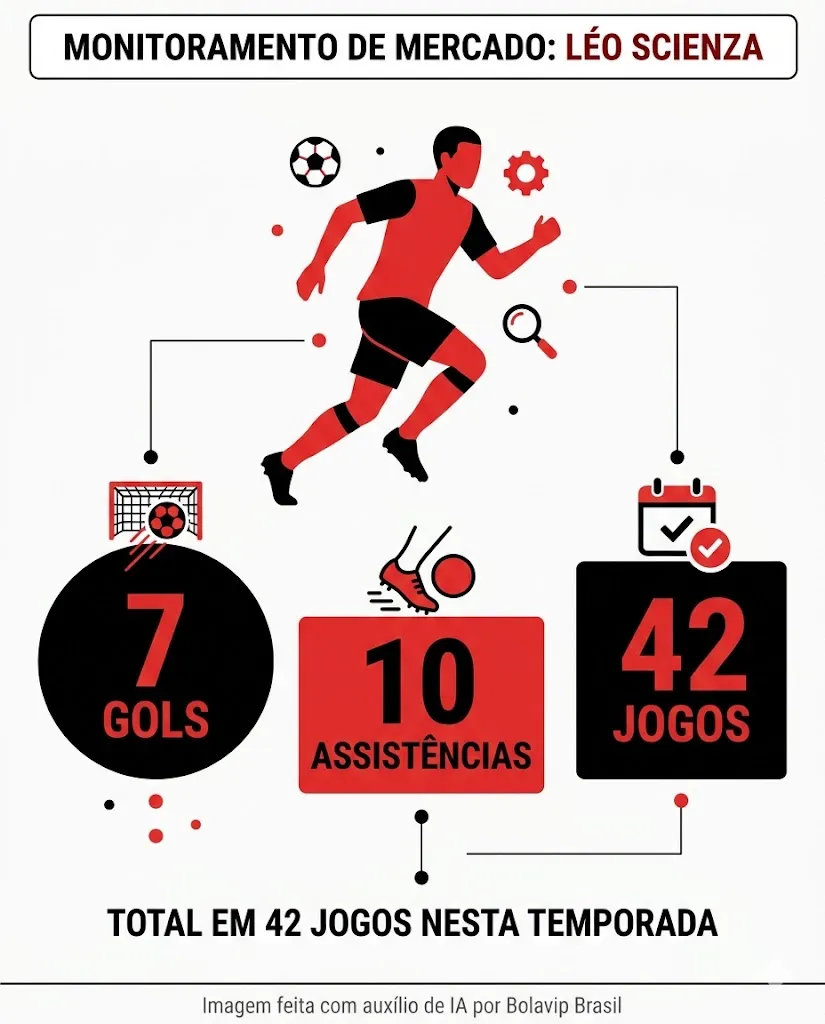 Infográfico - Foto: gerada com auxílio de IA pelo Bolavip Brasil.