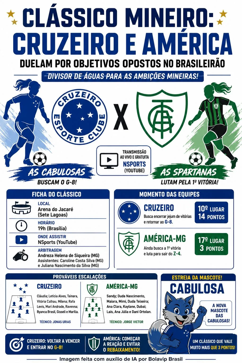 Infográfico gerado por Inteligência Artificial/Bolavip Brasil