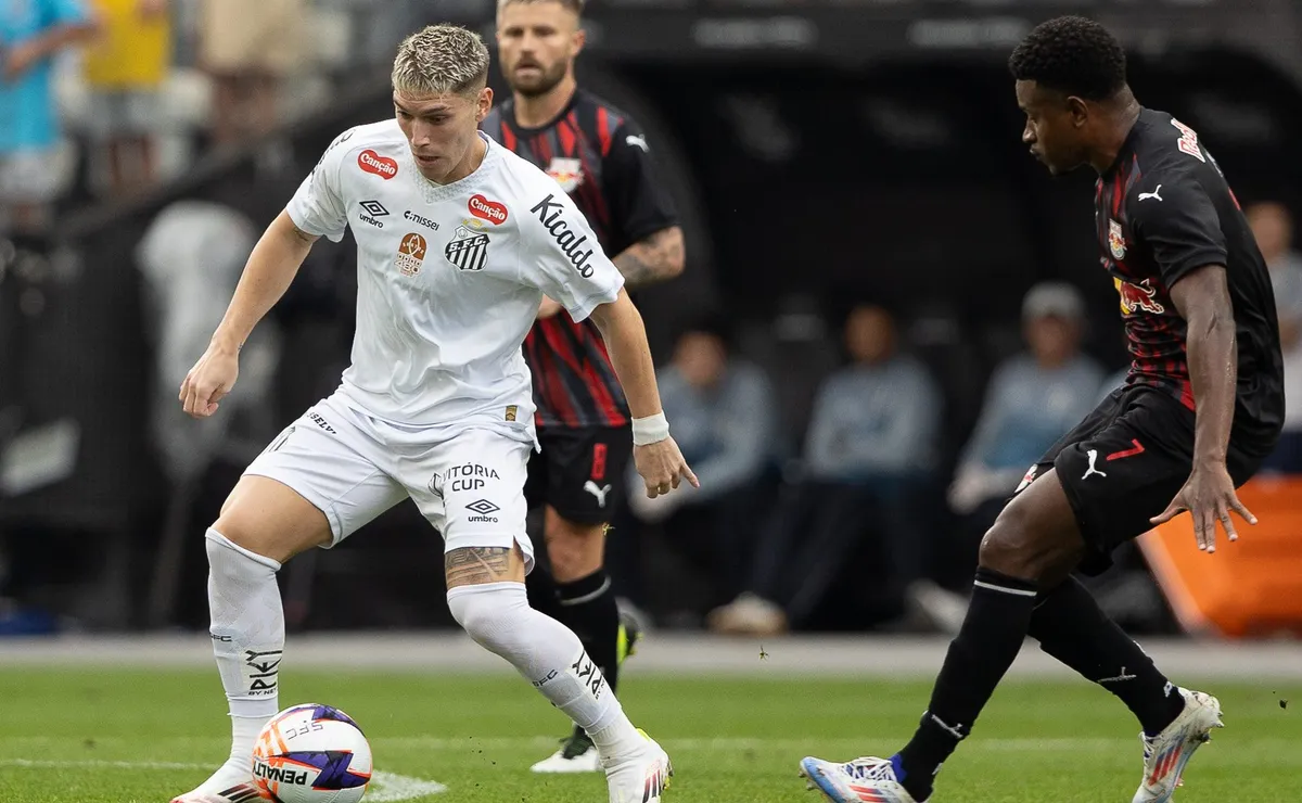 Santos x Bragantino: inteligência artificial crava quem vence a partida pelo Campeonato Brasileiro