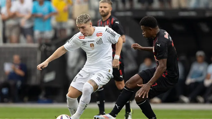 Santos x Bragantino. Foto: Joisel Amaral/AGIF
