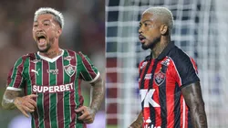 Acosta e Marinho vão se enfrentar neste sábado (9) - Fotos: Thiago Ribeiro/AGIF e Márcio José/AGIF