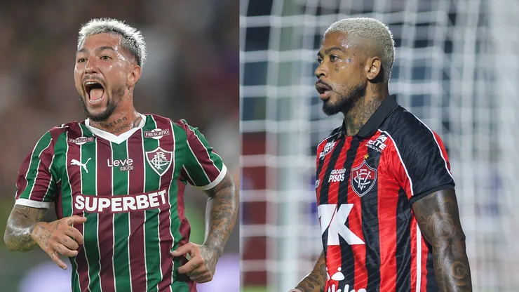Acosta e Marinho vão se enfrentar neste sábado (9) - Fotos: Thiago Ribeiro/AGIF e Márcio José/AGIF