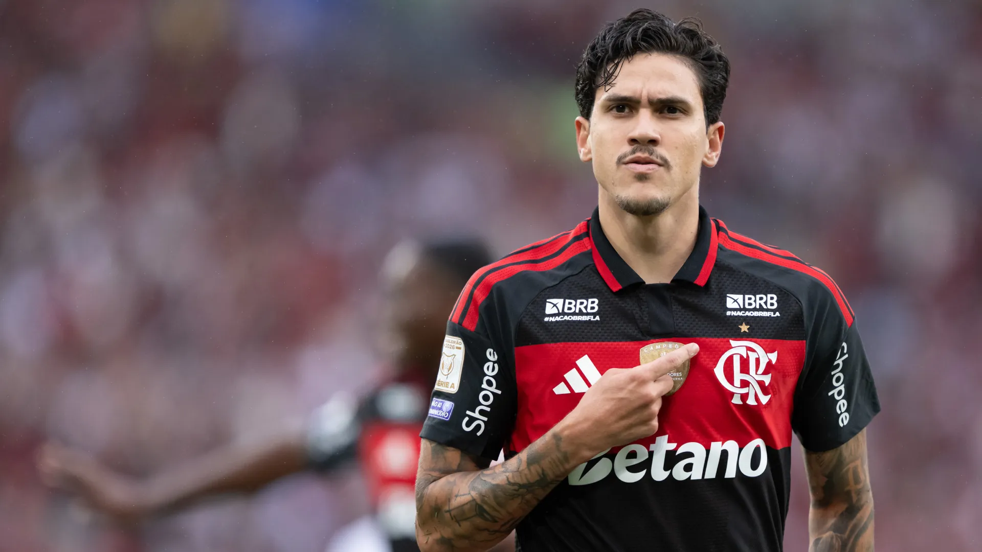 Pedro é a referência do Flamengo no ataque – Foto: Jorge Rodrigues/AGIF