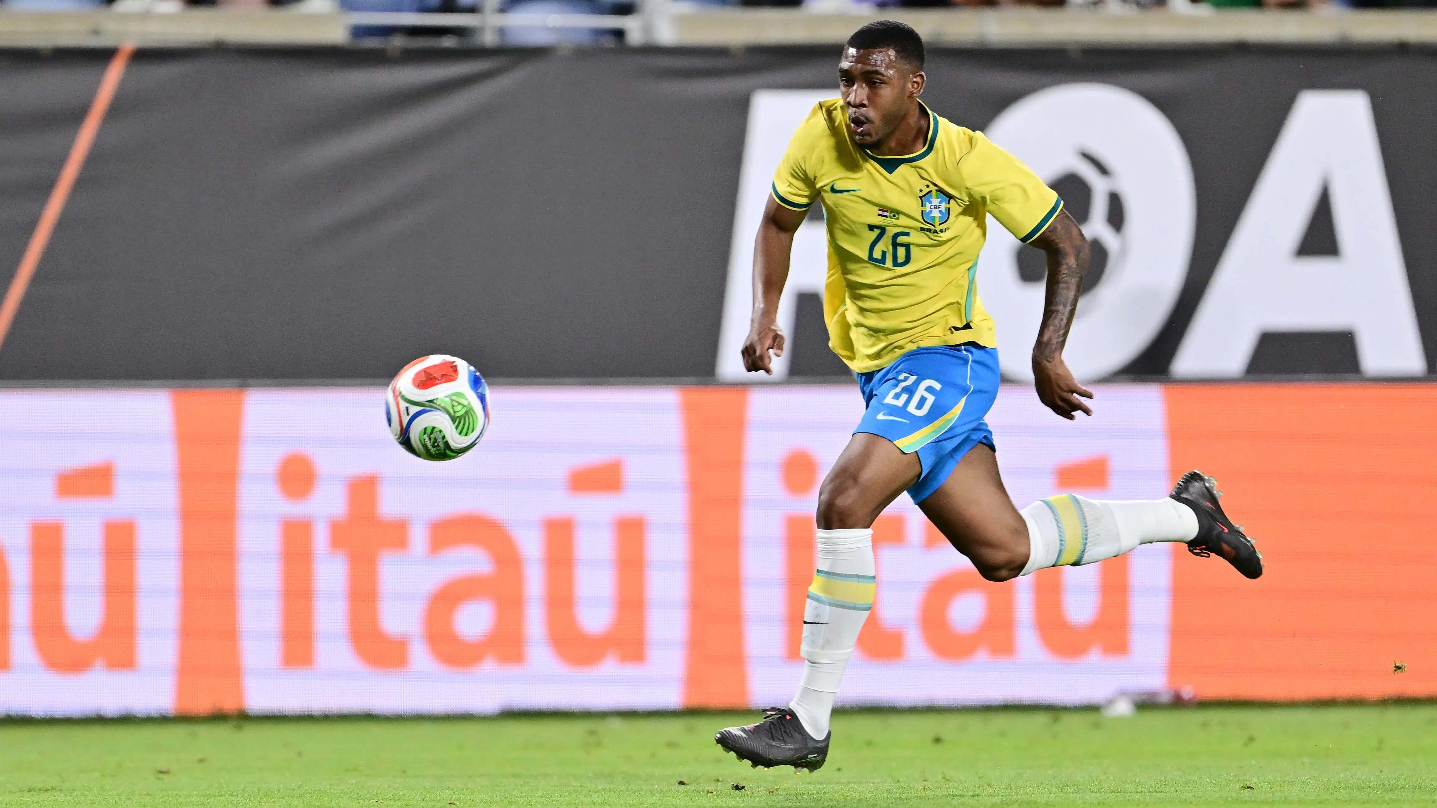 Rayan na Seleção. (Photo by Julio Aguilar/Getty Images)