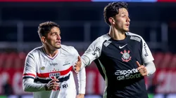 Rodrigo Garro jogador do Corinthians durante partida contra o Sao Paulo no estadio Morumbi pelo campeonato Brasileiro A 2025. Foto: Marcello Zambrana/AGIF