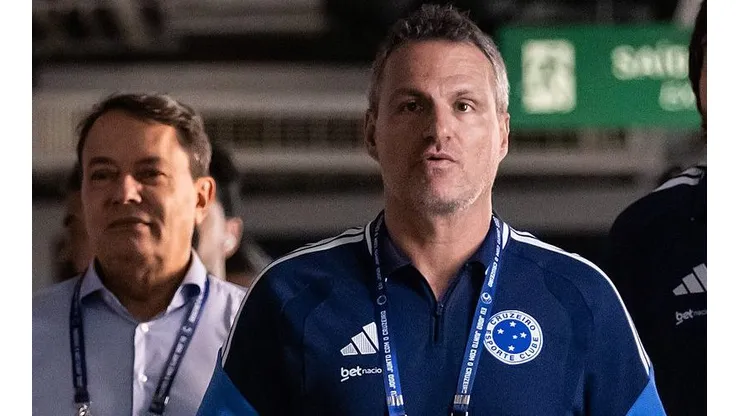 Spindel reclama da arbitragem e fala de Matheus Henrique. Foto: Gustavo Aleixo/Cruzeiro