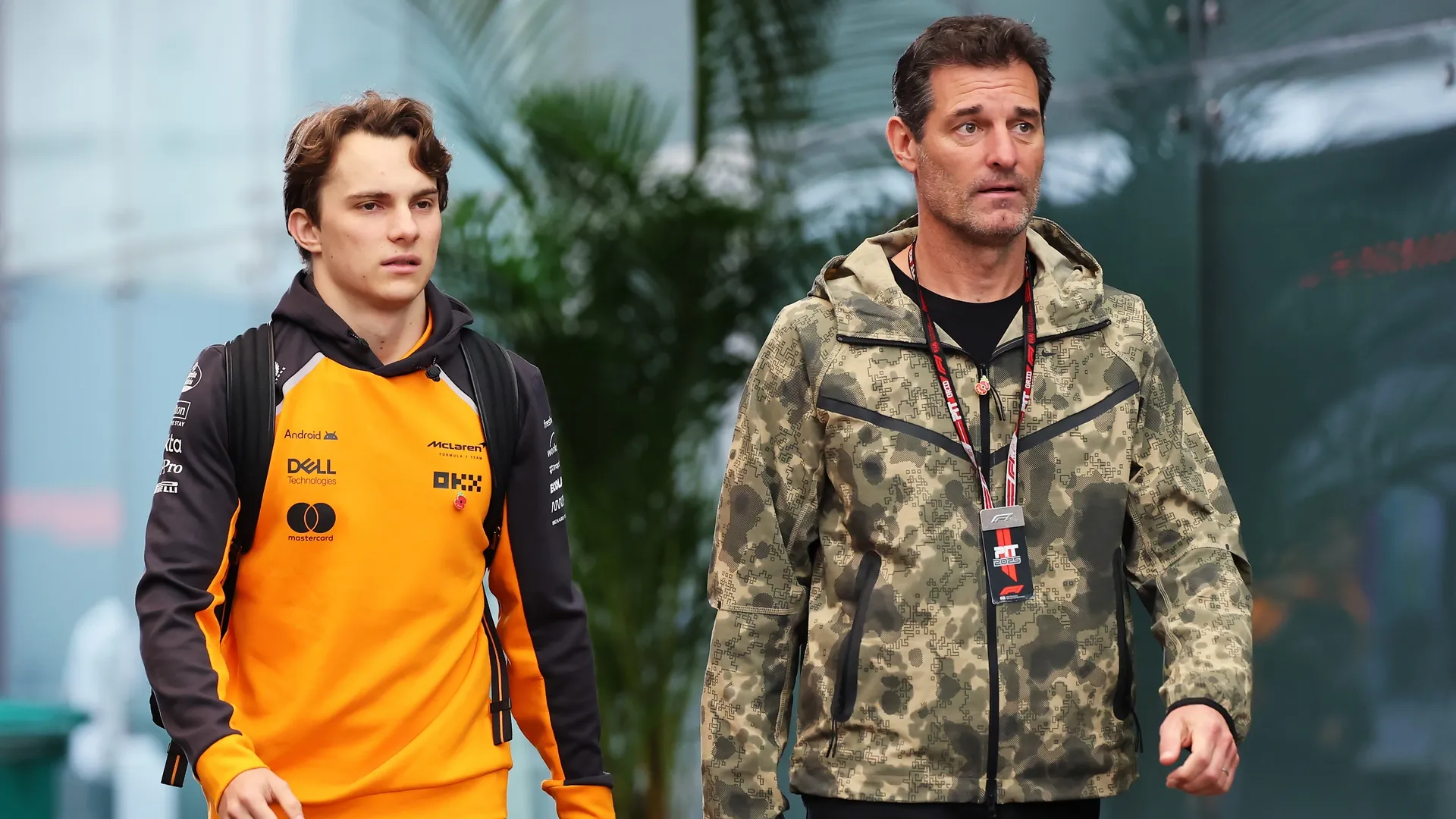 Oscar Piastri e Mark Webber