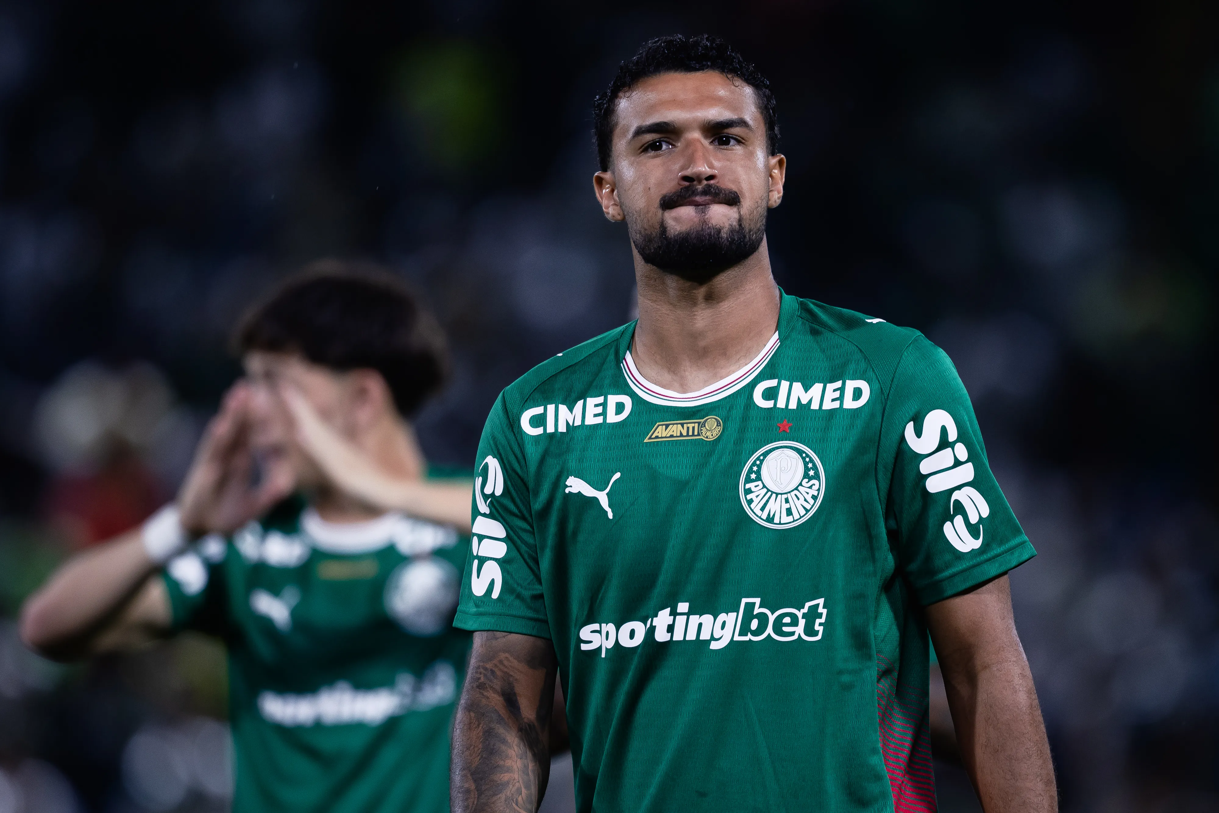 SP – BARUERI – 02/04/2026 – BRASILEIRO A 2026, PALMEIRAS X GREMIO – Jefte jogador do Palmeiras durante partida contra o Gremio no estadio Arena Barueri pelo campeonato Brasileiro A 2026. Foto: Ettore Chiereguini/AGIF