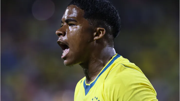 Endrick comentou sobre a torcida de brasileiros para a Argentina. Foto: Marcelo Guelber Góes/IMAGO/Odyssey Images