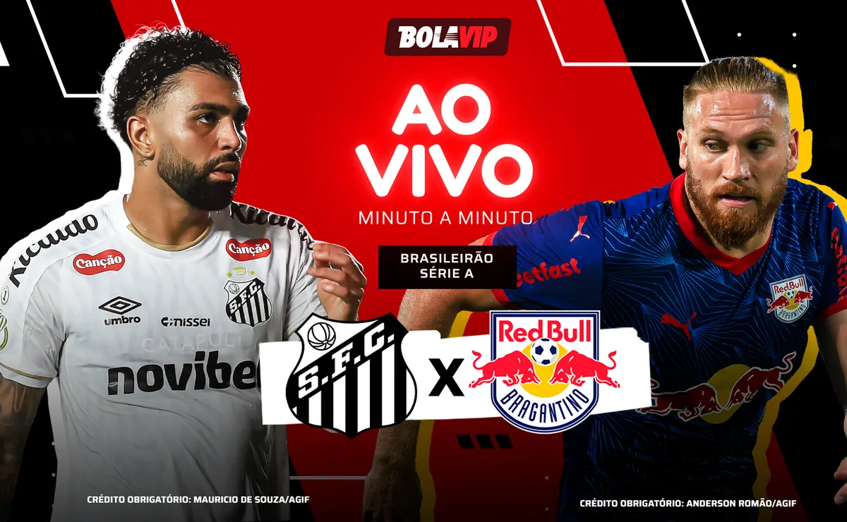 Santos x Bragantino AO VIVO – 0 x 0 – Primeiro tempo em andamento pelo Brasileirão