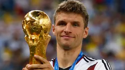 Thomas Müller brilhou no tetracampeonato da Alemanha em 2014 (Photo by Clive Rose)