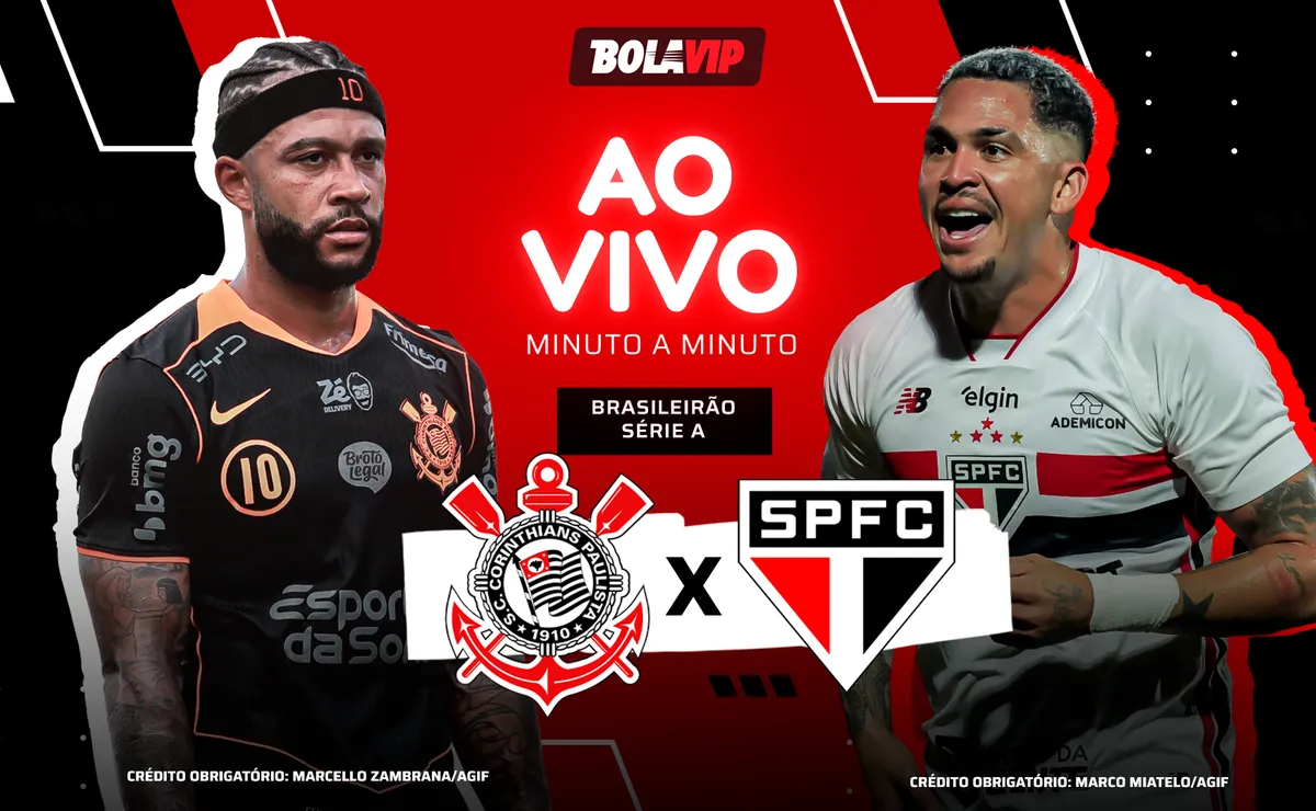 Corinthians x São Paulo AO VIVO e GRÁTIS – 0 x 0 – Primeiro Tempo em andamento pelo Brasileirão 2026