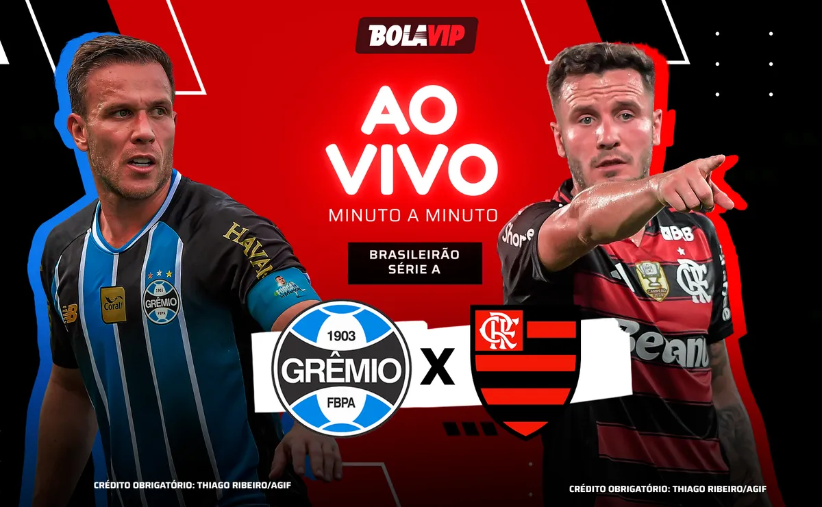Grêmio x Flamengo AO VIVO e Grátis – Onde assistir jogo em tempo real pelo Brasileirão 2026