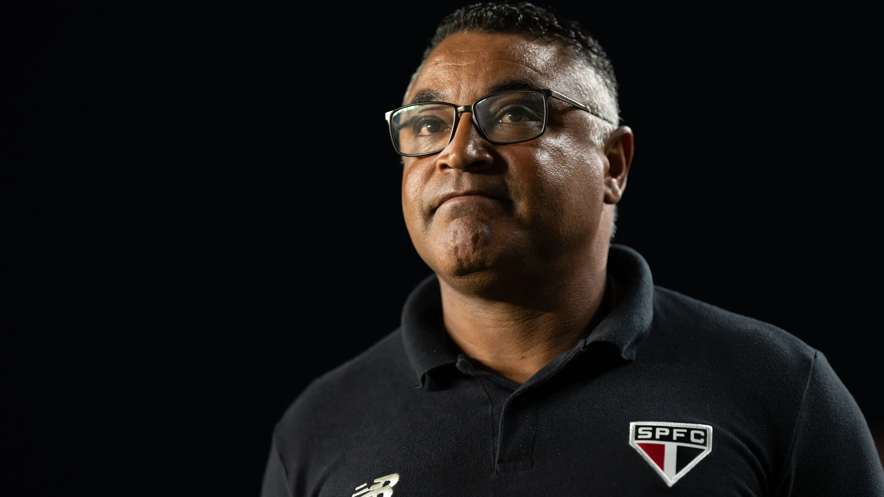 Roger Machado durante o jogo do São Paulo