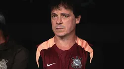 Fernando Diniz técnico do Corinthians durante partida contra o São Paulo. Foto: Ettore Chiereguini/AGIF