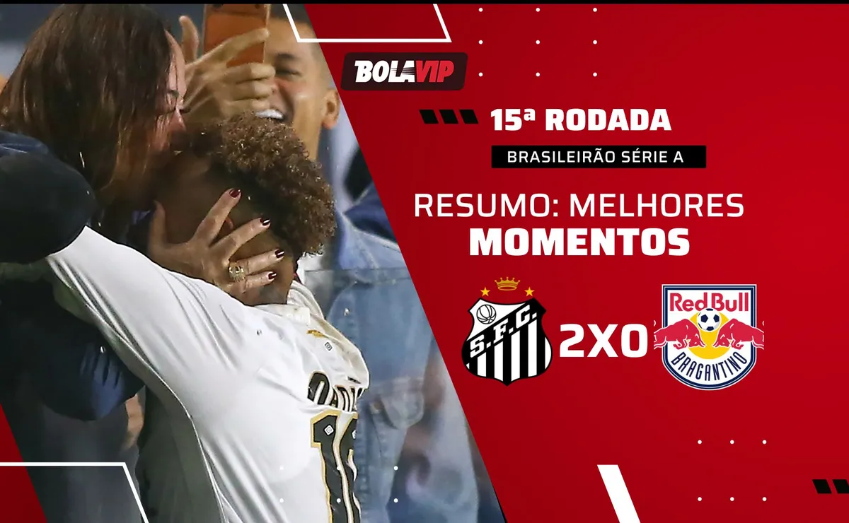 Neymar brilha, marca belo gol e Santos vence o Red Bull Bragantino pelo Brasileirão