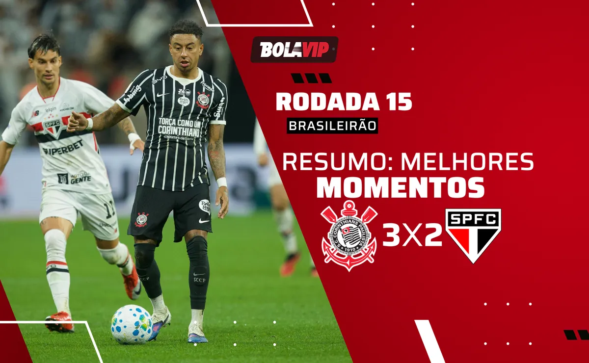 Corinthians 3 x 2 São Paulo: resumo completo do clássico pelo Brasileirão 2026