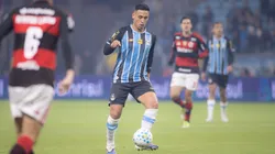 Erick Noriega jogador do Grêmio durante partida contra o Flamengo no estádio Arena do Grêmio. Foto: Maxi Franzoi/AGIF