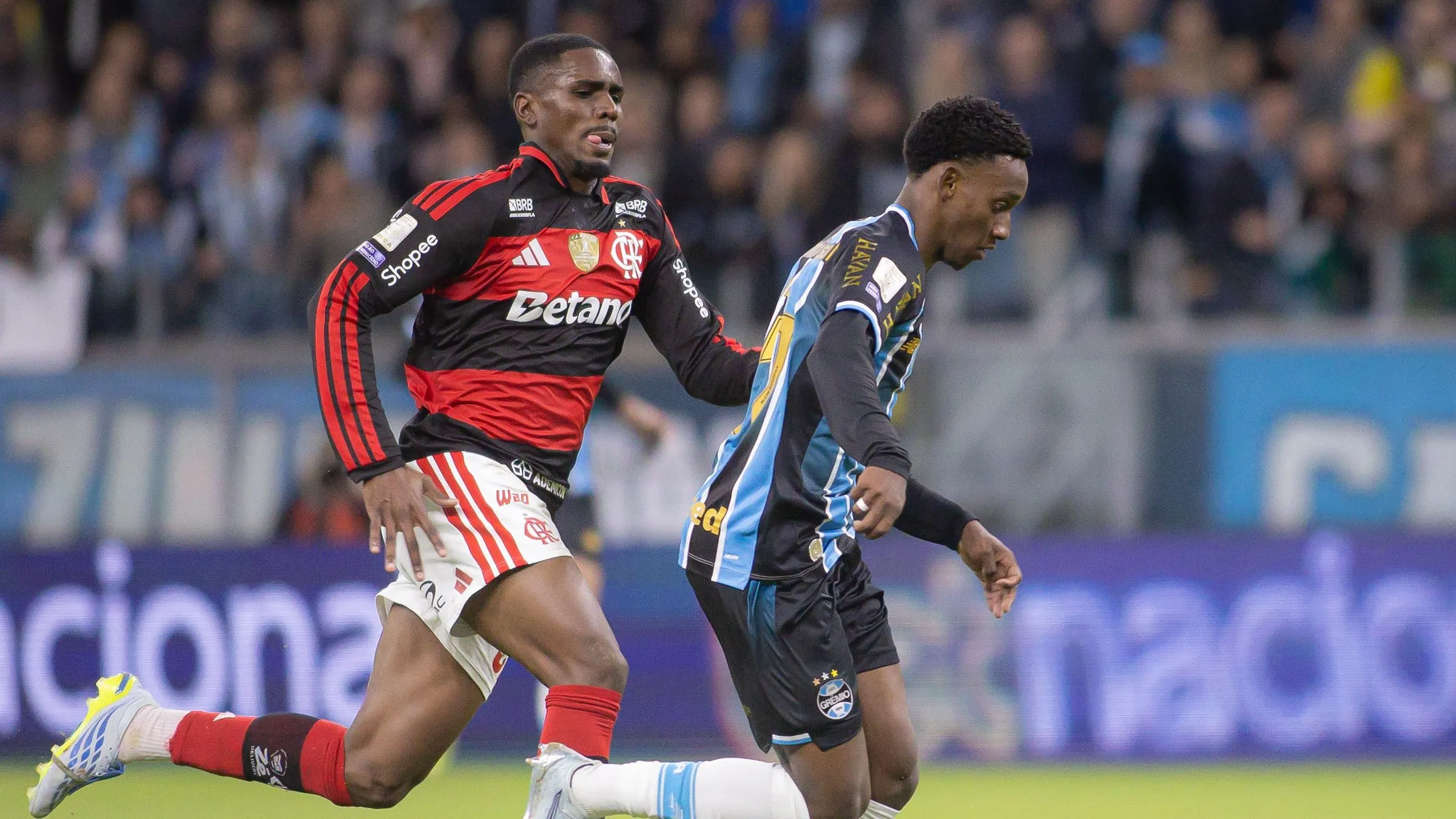 Flamengo x Grêmio. Foto: Maxi Franzoi/AGIF