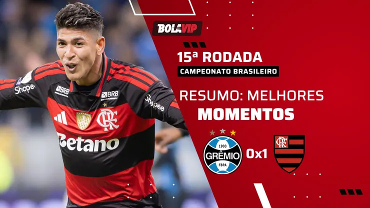 Flamengo bate o Grêmio com gol de Carrascal. Foto: Maxi Franzoi/AGIF