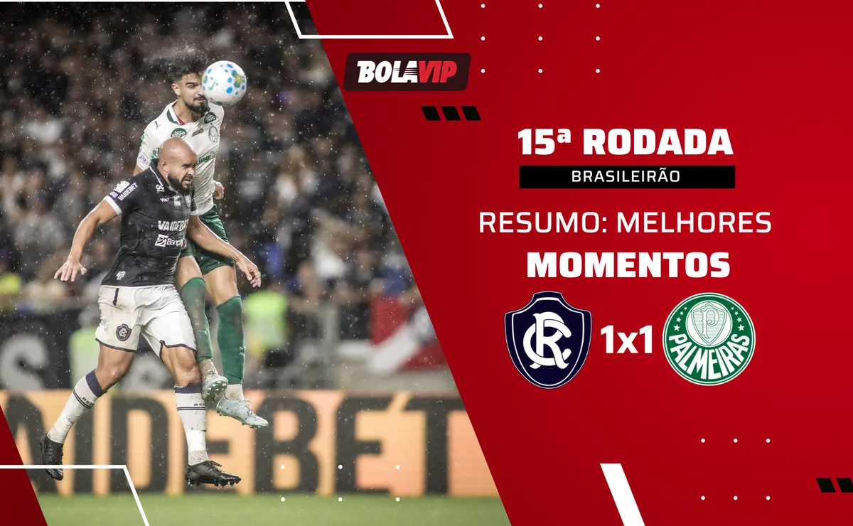 Remo 1 x 1 Palmeiras: Palmeiras tropeça contra o Remo em partida atrasada por quase duas horas pela chuva
