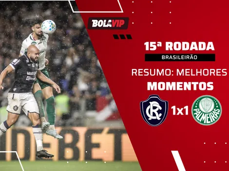 Remo abre e Palmeiras empata o placar pelo Brasileirão