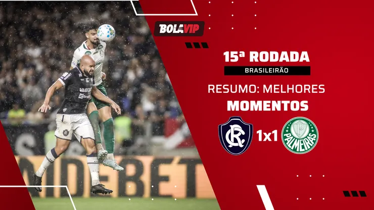 Remo abre e Palmeiras empata o placar pelo Brasileirão
