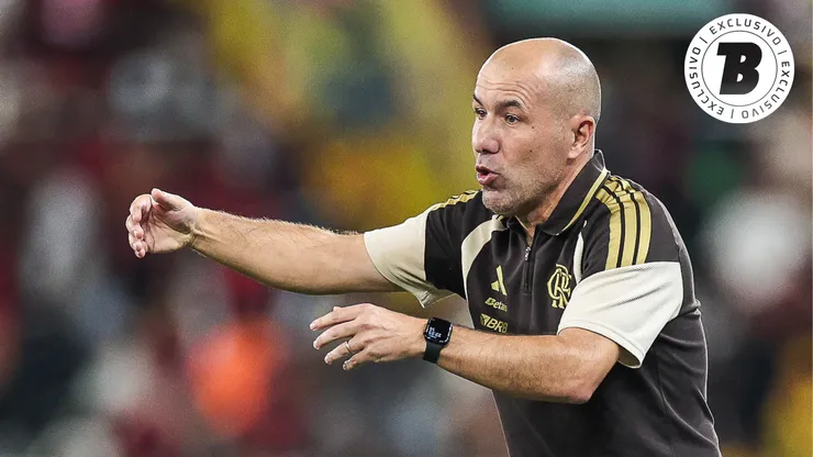 Leonardo Jardim técnico do Flamengo durante partida pelo Campeonato Brasileiro