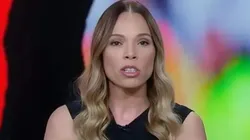 Renata Ruel discordou da anulação do gol. Foto: Reprodução/ESPN Brasil