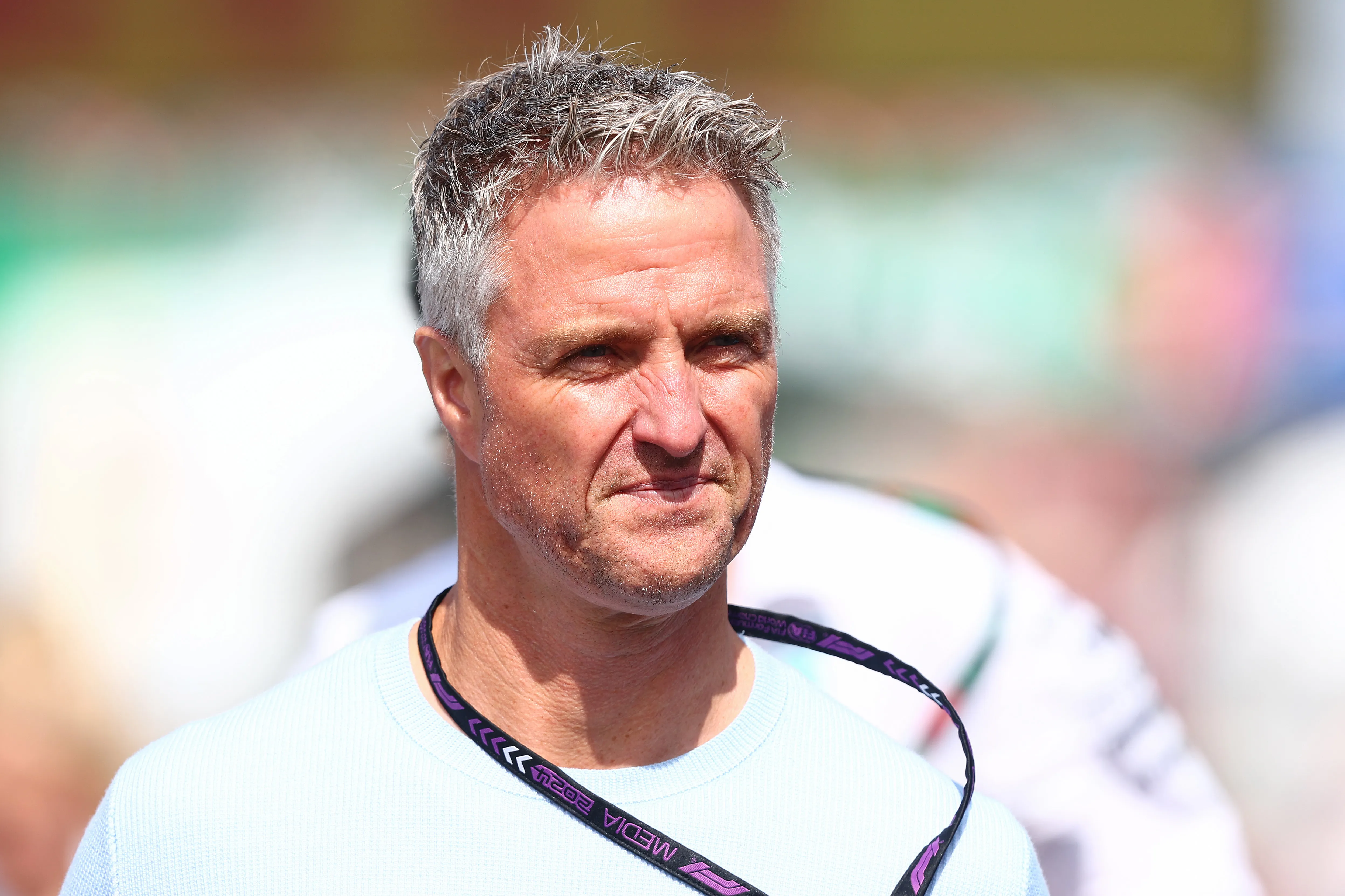 ZANDVOORT, NETHERLANDS – AUGUST 23: Ralf Schumacher looks on during practice ahead of the F1 Grand Prix of Netherlands at Circuit Zandvoort on August 23, 2024 in Zandvoort, Netherlands. (Photo by Joe Portlock/Getty Images)