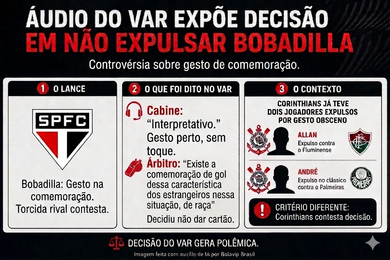 Infográfico Arbitragem Corinthians X São Paulo