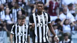 Cassierra jogador do Atletico-MG comemora seu gol durante partida contra o Botafogo no estadio Arena MRV pelo campeonato Brasileiro A 2026. Foto: Gilson Lobo/AGIF