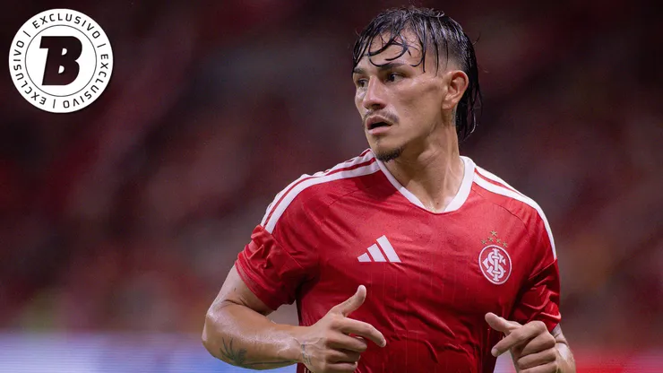 Bernabei em campo pelo Internacional. Foto: Maxi Franzoi/AGIF