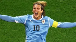 Diego Forlán teve atuações brilhantes na Copa de 2010 (Photo by Richard Heathcote)