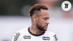 Neymar jogador do Santos durante treinamento no CT Rei Pelé