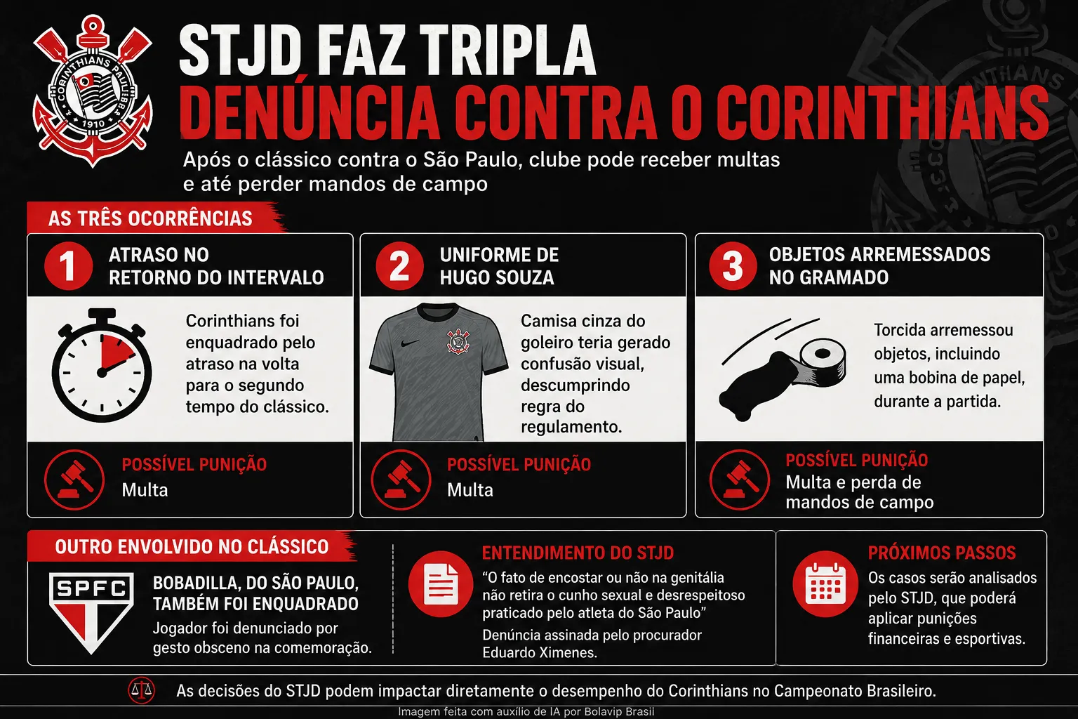 Infográfico STJD Corinthians
