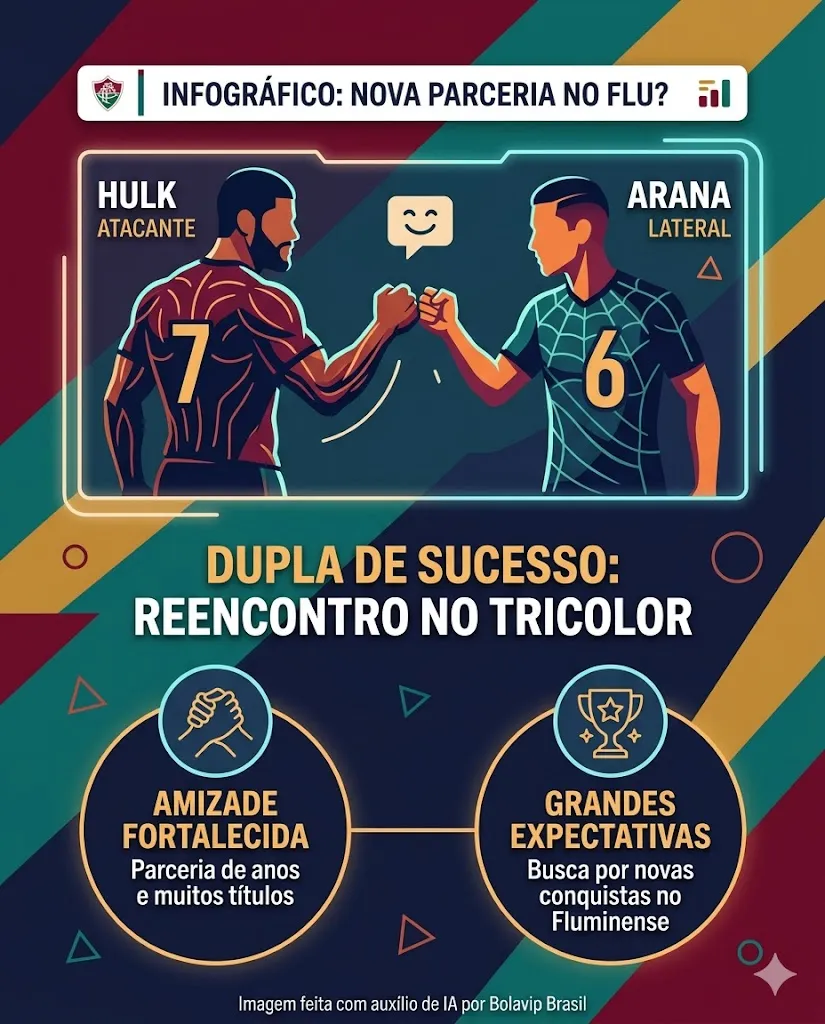 Infográfico - Foto: gerada com auxílio de IA pelo Bolavip Brasil.