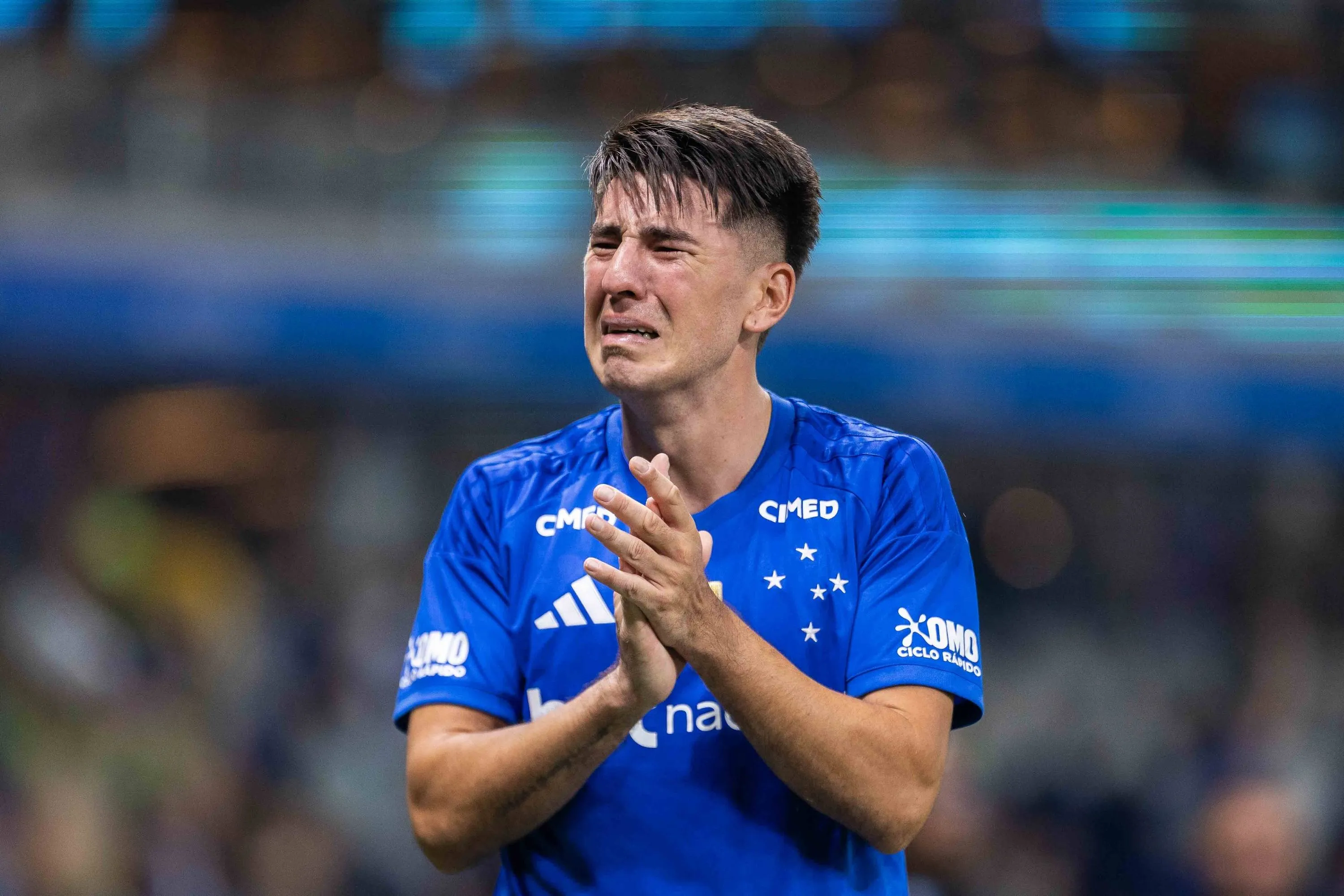 Villalba se emociona em conquista do Cruzeiro no Campeonato Mineiro, em março – Foto: IMAGO / Pera Photo Press