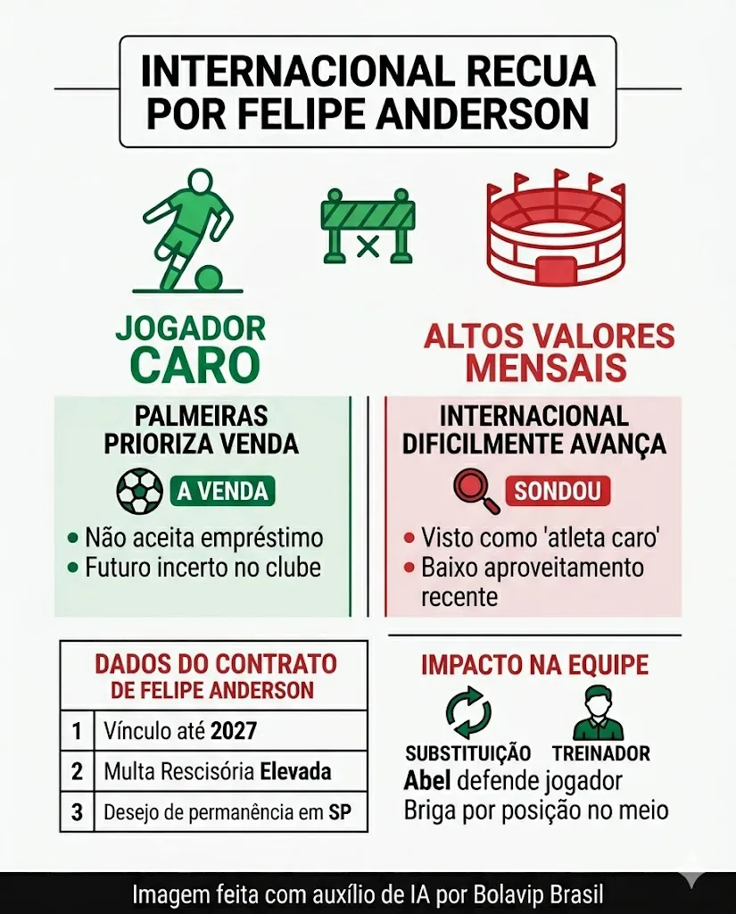 Infográfico - Foto: gerada com auxílio de IA pelo Bolavip Brasil.
