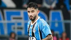 Mathias Villasanti jogador do Gremio durante partida contra o CSA no estadio Arena do Gremio pelo campeonato Copa Do Brasil 2025. Foto: Maxi Franzoi/AGIF